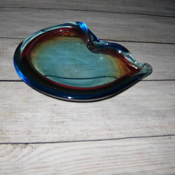 Vintage Murano Italian Glass MCM Console Bowl